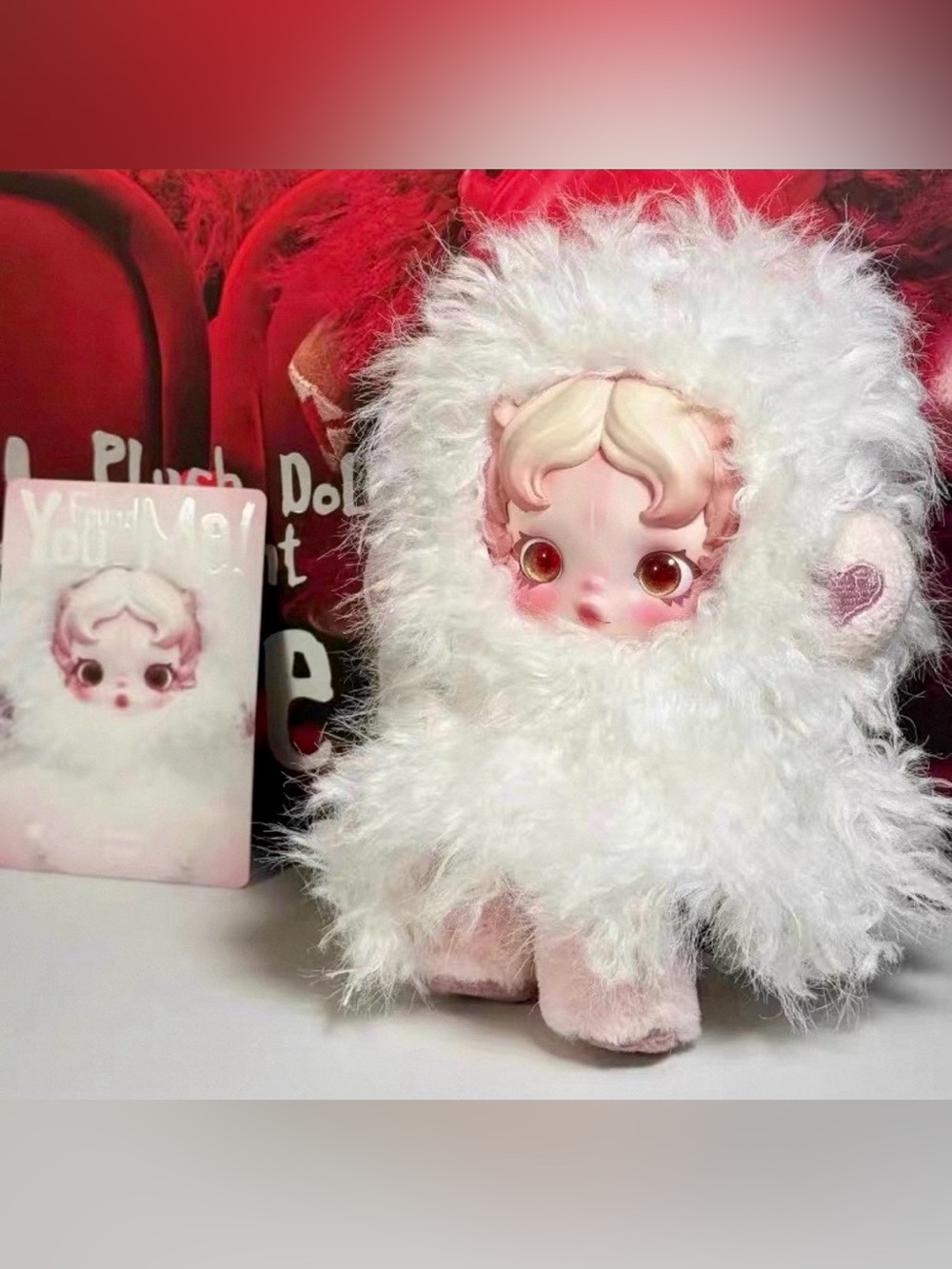 SKULLPANDA You Found Me! Ghostie Plush Doll Pendant!